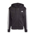 Essentials 3 Stripes Fleece FZ Hoody -Mens