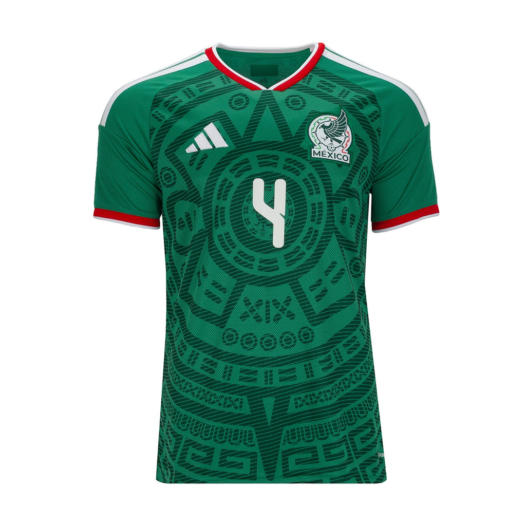 Mexico 26/27 E. Alvarez #4 Replica Home Jersey - Mens