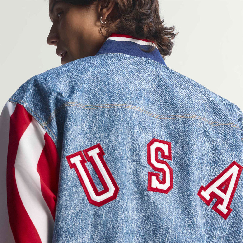 USA 94 Denim Bringback Track Top -Mens